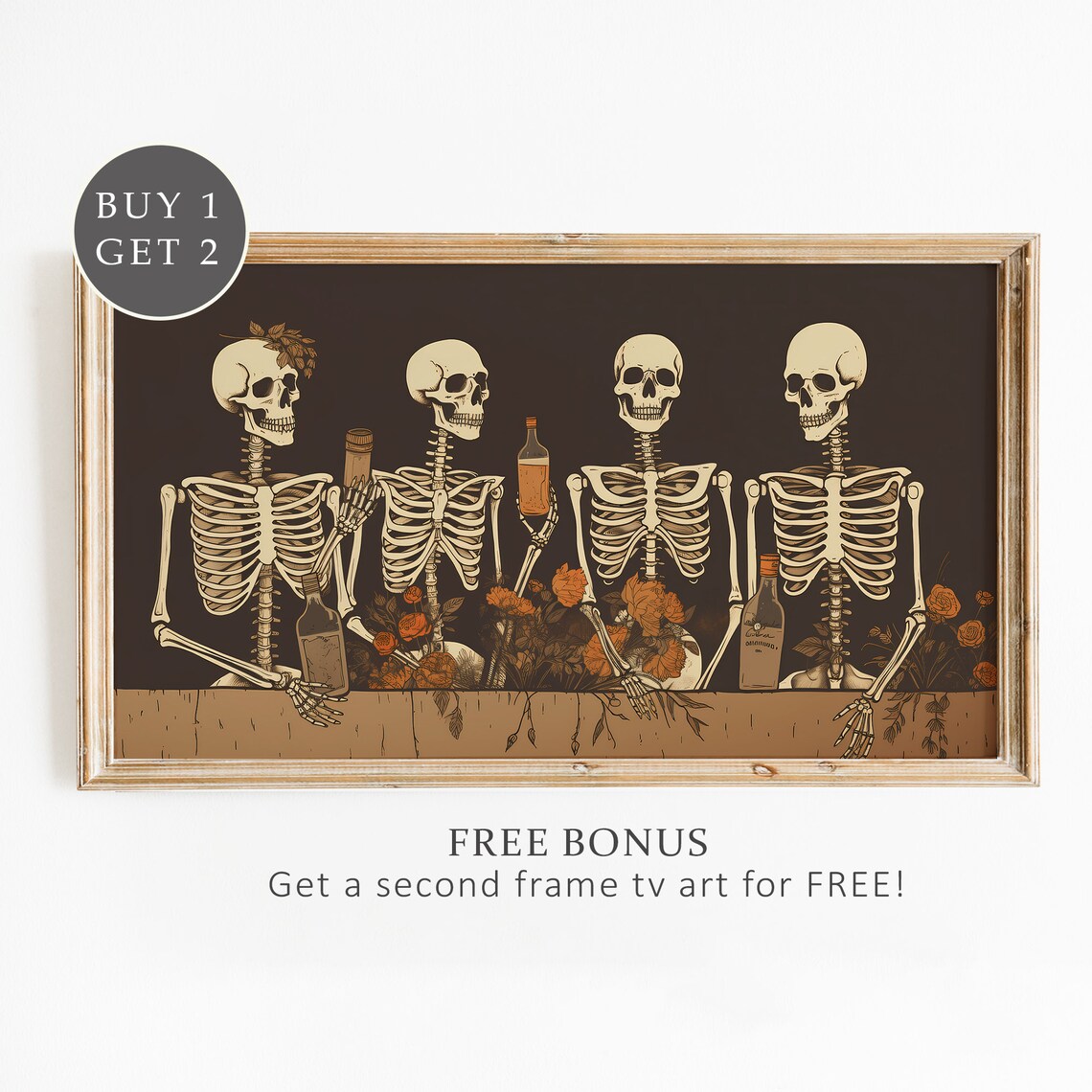 Halloween Ghost Art Print, Spooky TV Decor - Image 2