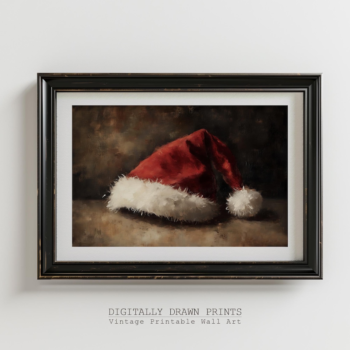 Vintage Christmas Santa Claus Still Life Art Print - Image 5