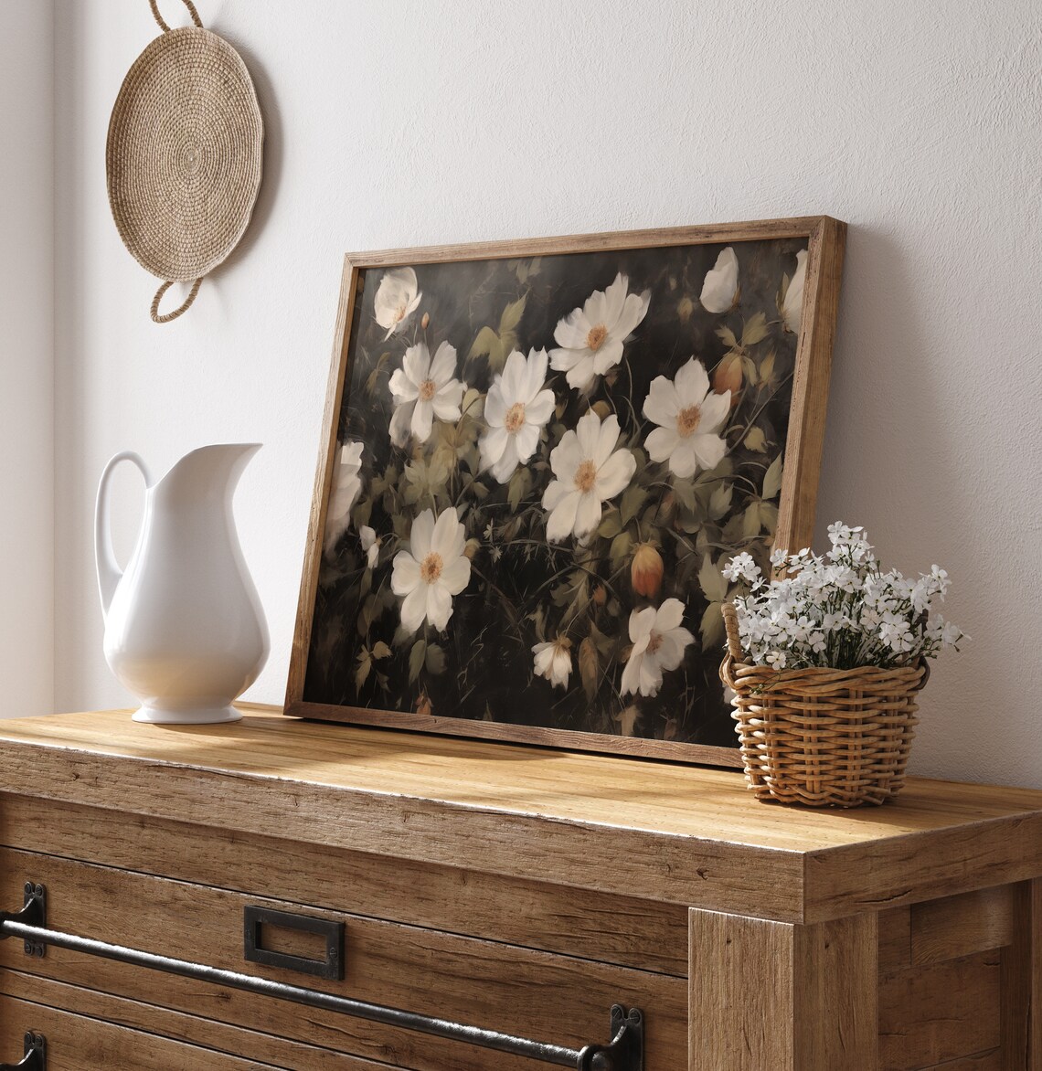 Victorian Wildflower Botanical Art Print, Dark Vintage - Image 2
