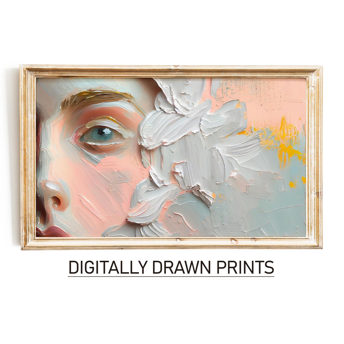 Abstract Spring Woman Art Print, Frame TV Art