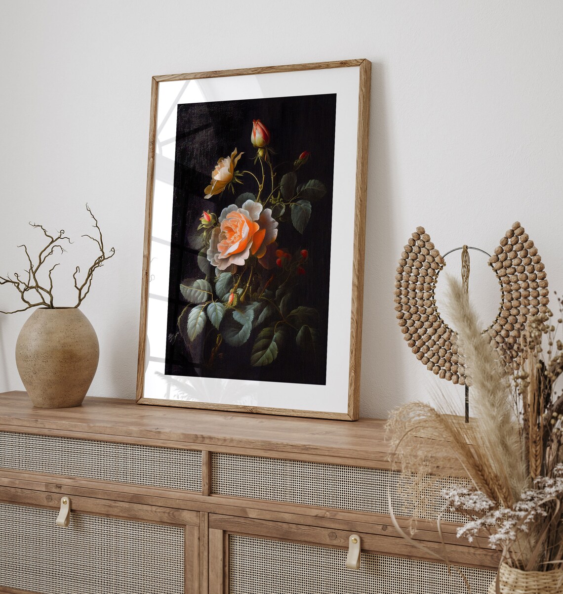 Dark Academia Floral Art Print, Moody Victorian Style - Image 3