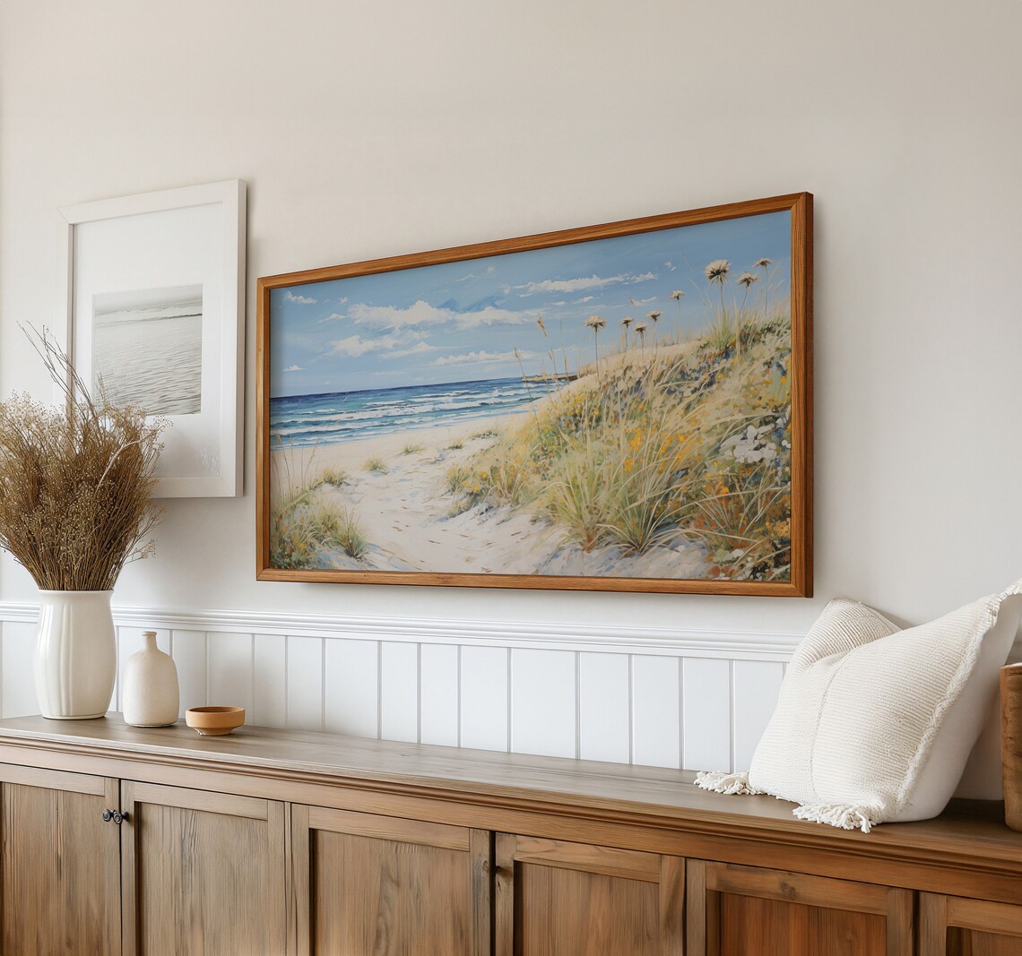 Coastal Wildflower Vintage Floral Art Print - Image 2