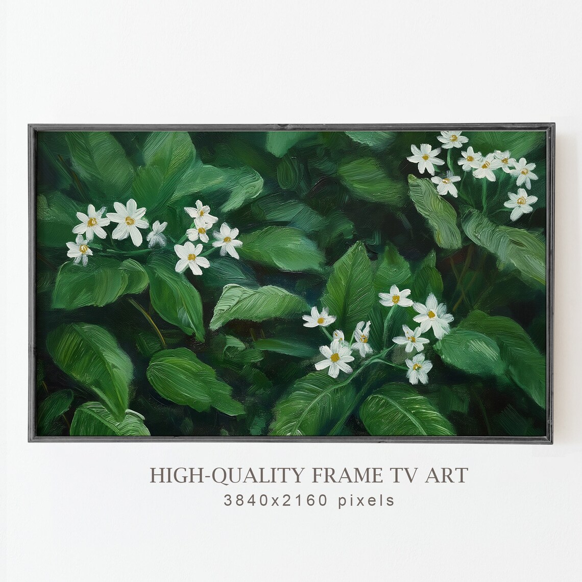 Summer Floral Abstract Art Print, Sage Green - Image 5