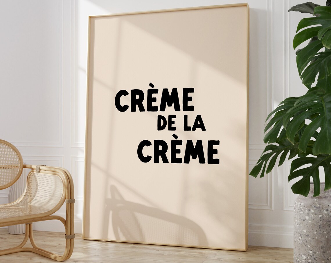 Creme De La Print Kitchen Food Art Print