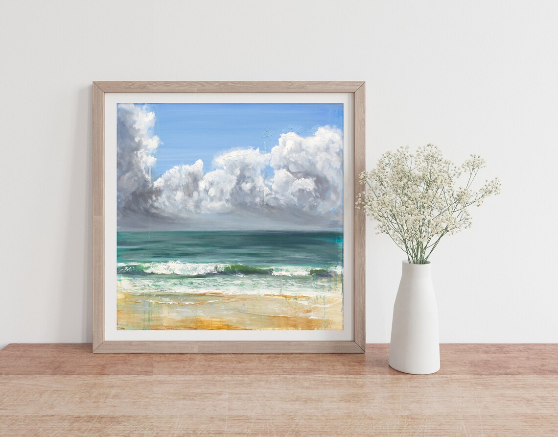 Ocean Seascape Wall Art Print by Katie Jobling