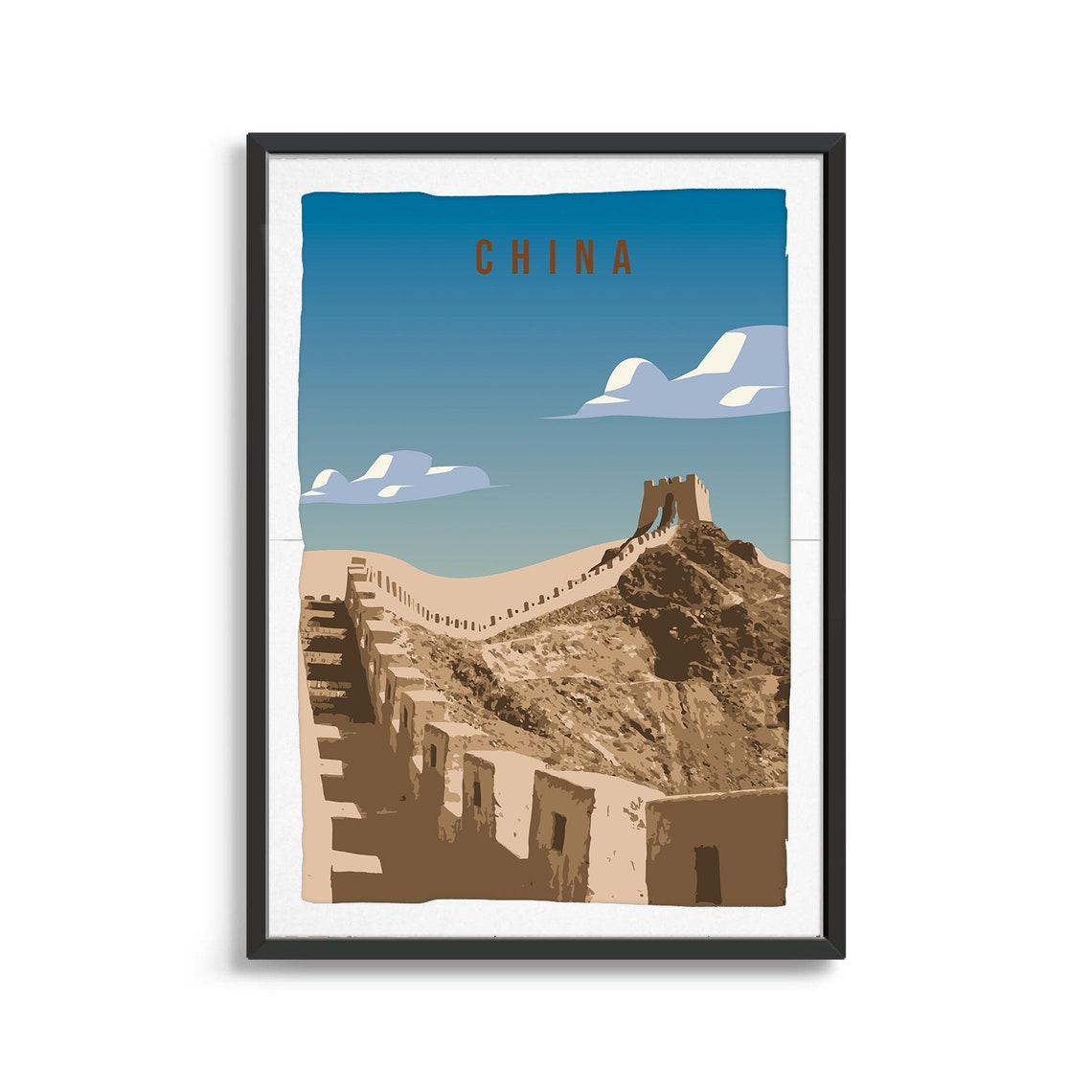 China Country Poster Art City Wall Art Country Art Country Poster Country Print Country Art China Travel Illustration - Image 2