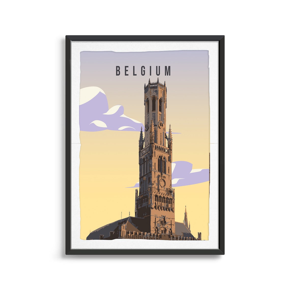 Belgium Country Poster Country Art Country Wall Art Country Print Country Poster Country Print Travel Gift Travel Illustration