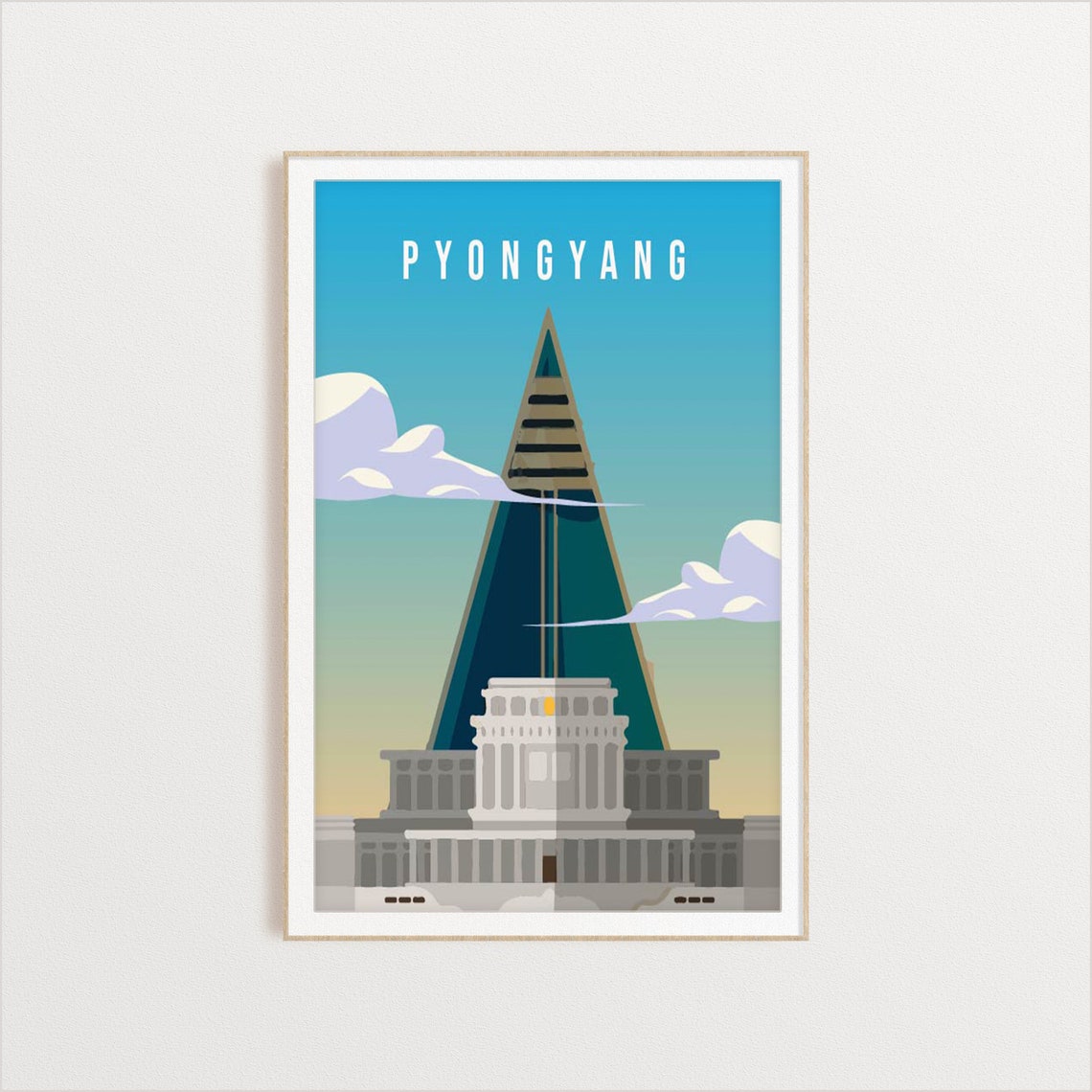 Pyongyang City Poster City Art City Wall Art City Print City Poster City Print Travel Gift Travel Illustration - Image 2