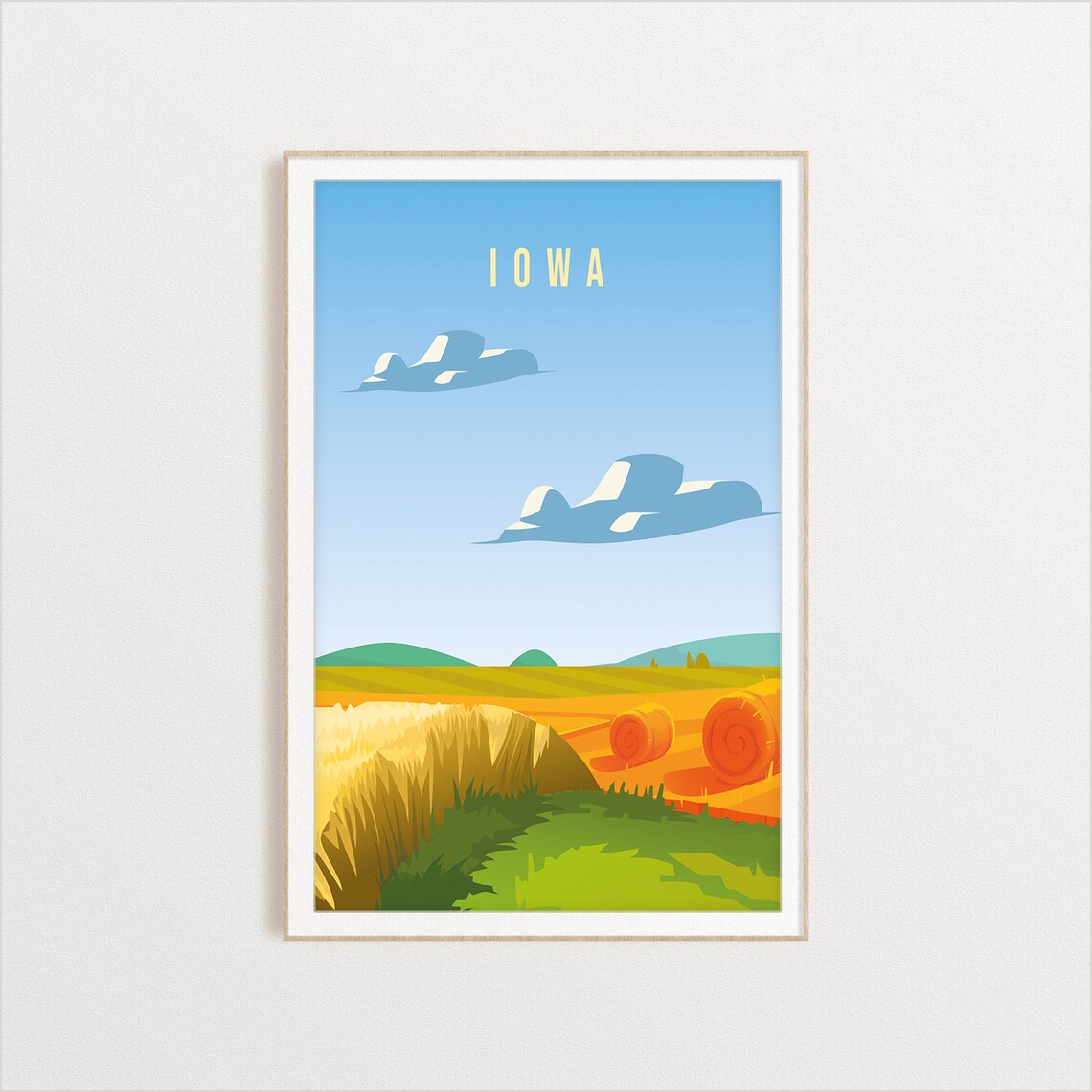 Iowa State Travel Poster, State Art Print - Image 2