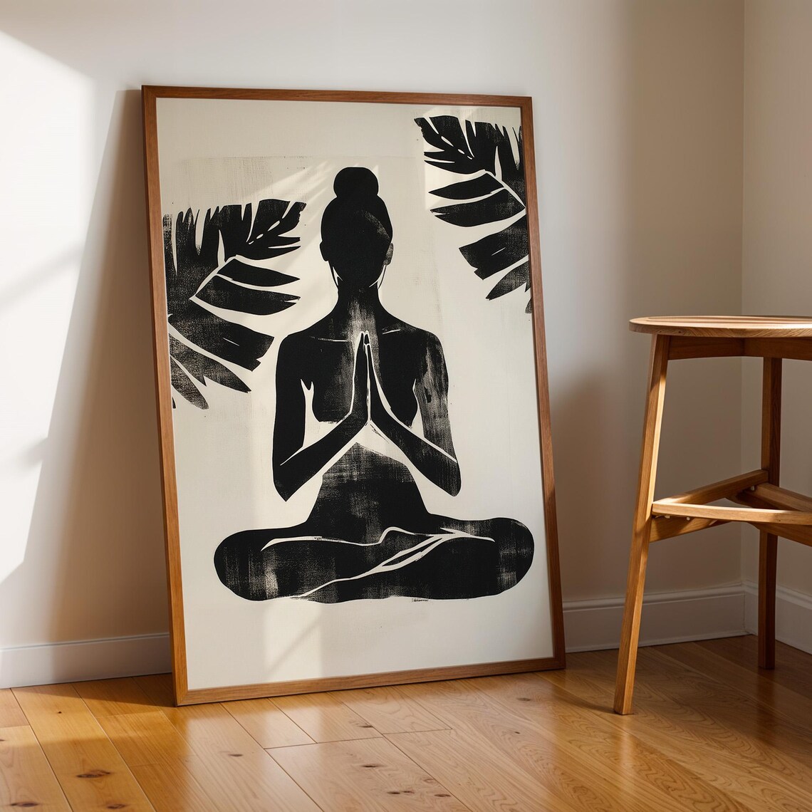 Minimalist Yoga Meditation Art Print, Boho Wellness - Image 5