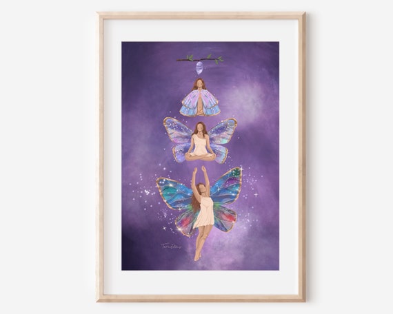 Always Evolving Butterfly Spiritual Growth Art Print