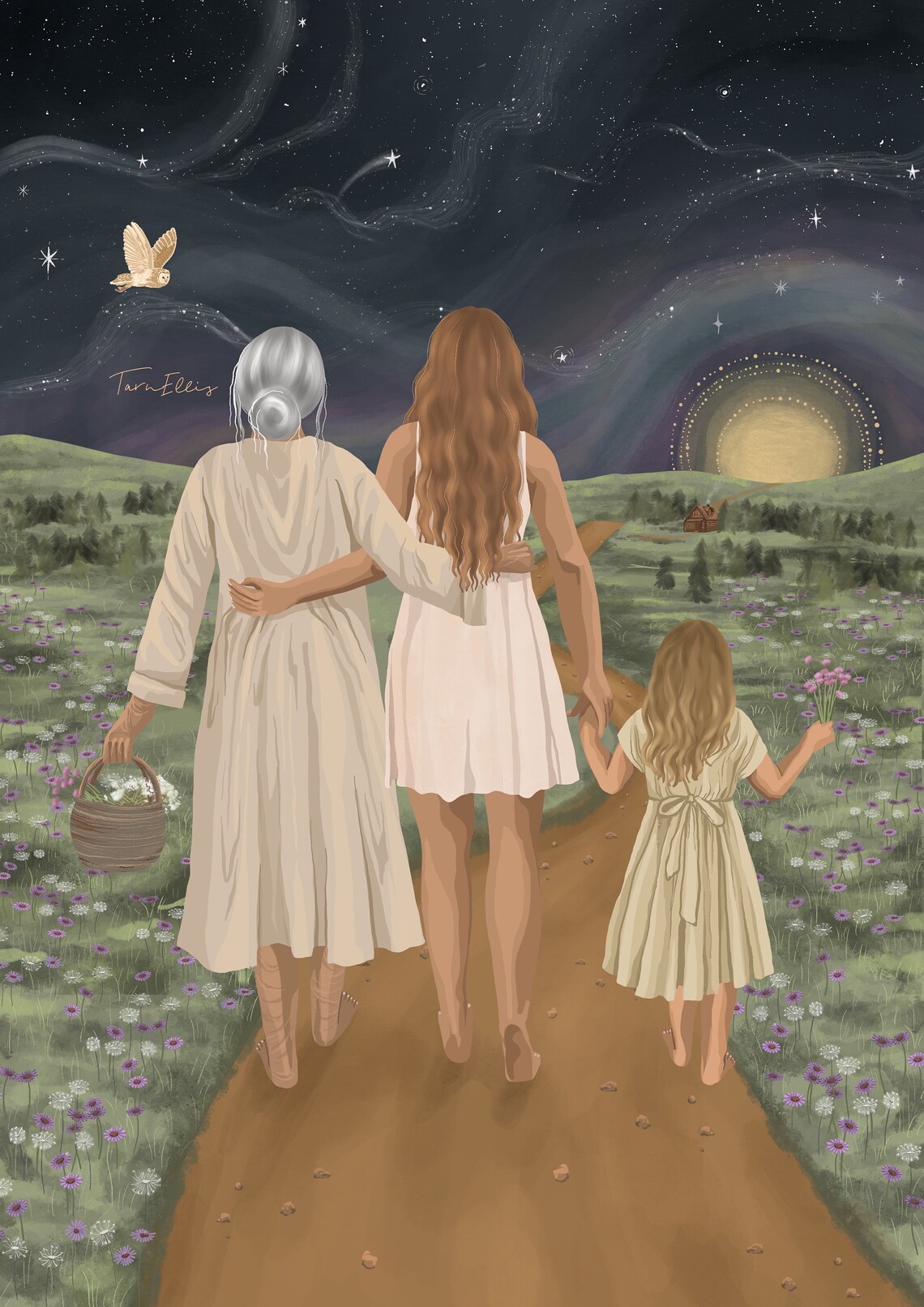 Life Course Generational Women Art Print - Image 3