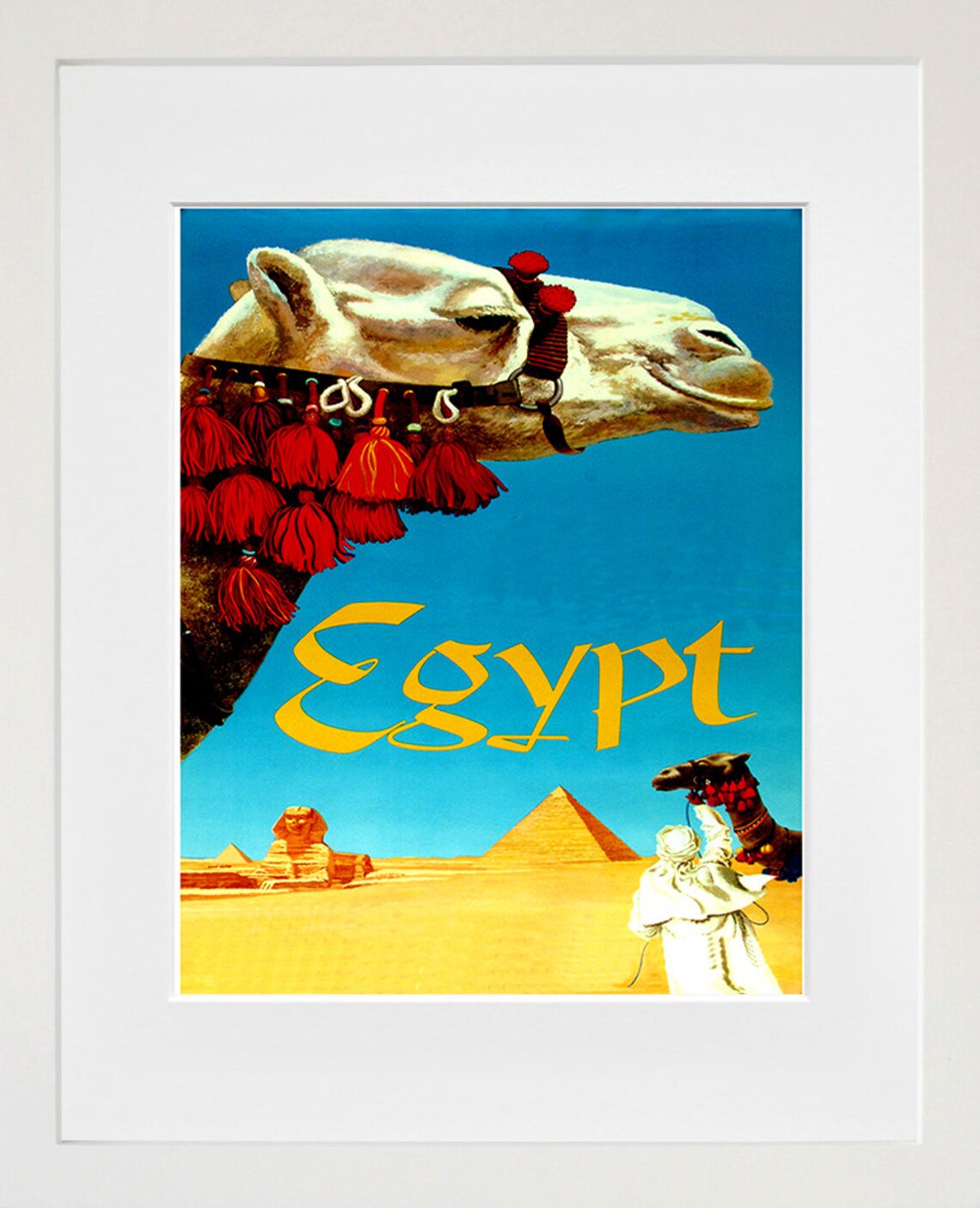 Egypt Travel Art Print, Egyptian Home Decor