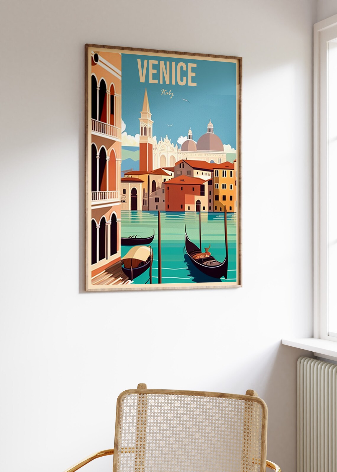 Venice Vintage Travel Poster, Italy Travel Wall Art - Image 3