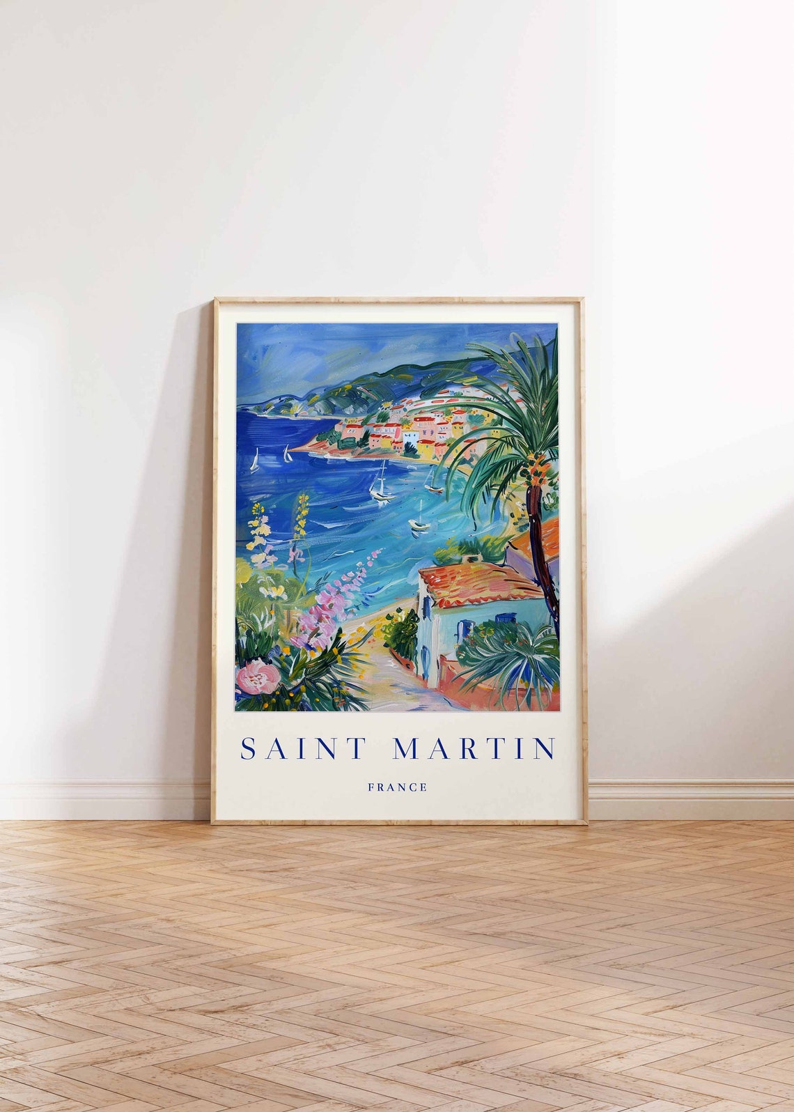 Saint Martin Poster Saint Martin Travel Print France Wall Art French Travel Print Tropical Decor Sea Print Saint Martin Travel Poster - Image 2