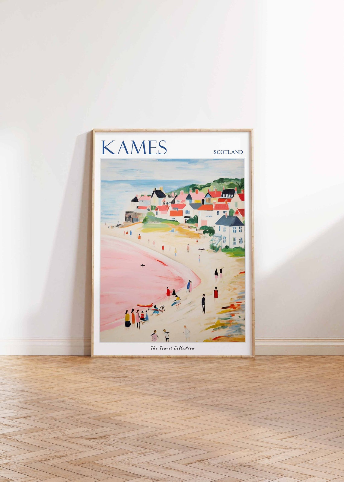 Kames Scotland Serene Pink Cove and Gentle Beach Strollers Poster - Image 2