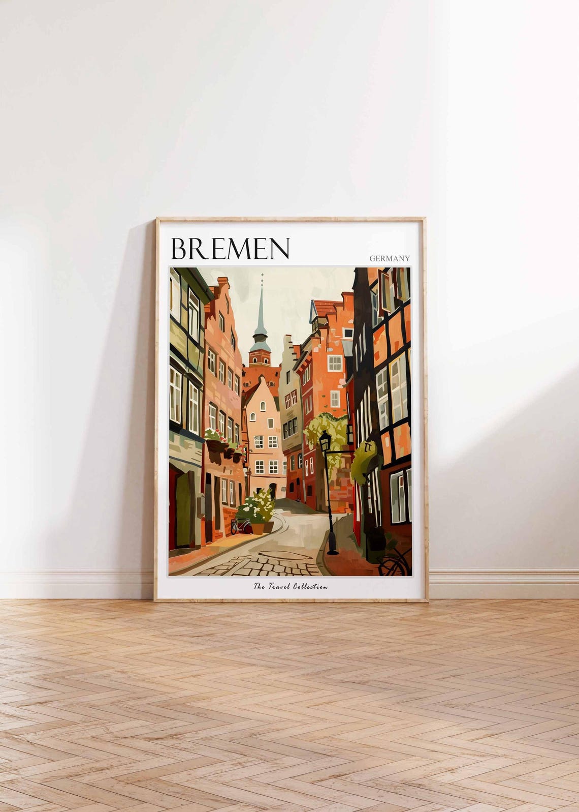 Bremen Poster Germany Travel Print German Decor Europe Travel Poster European Wall Art City Print Bremen Gift Bremen Travel Poster - Image 2