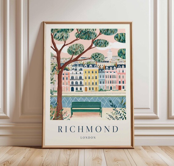 Richmond Park Poster London Travel Print British Nature Art