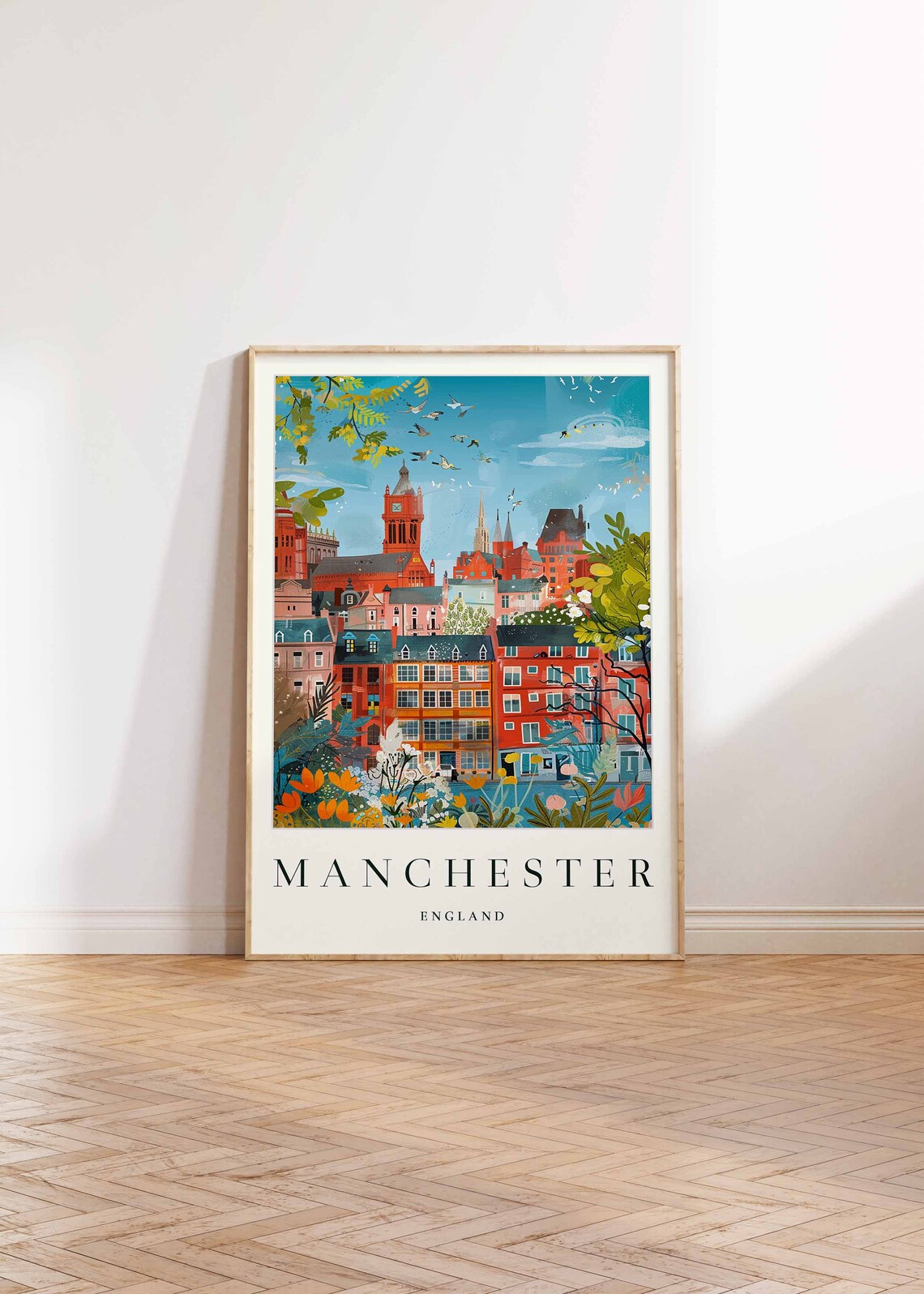 Manchester Travel Poster, British City Print - Image 2
