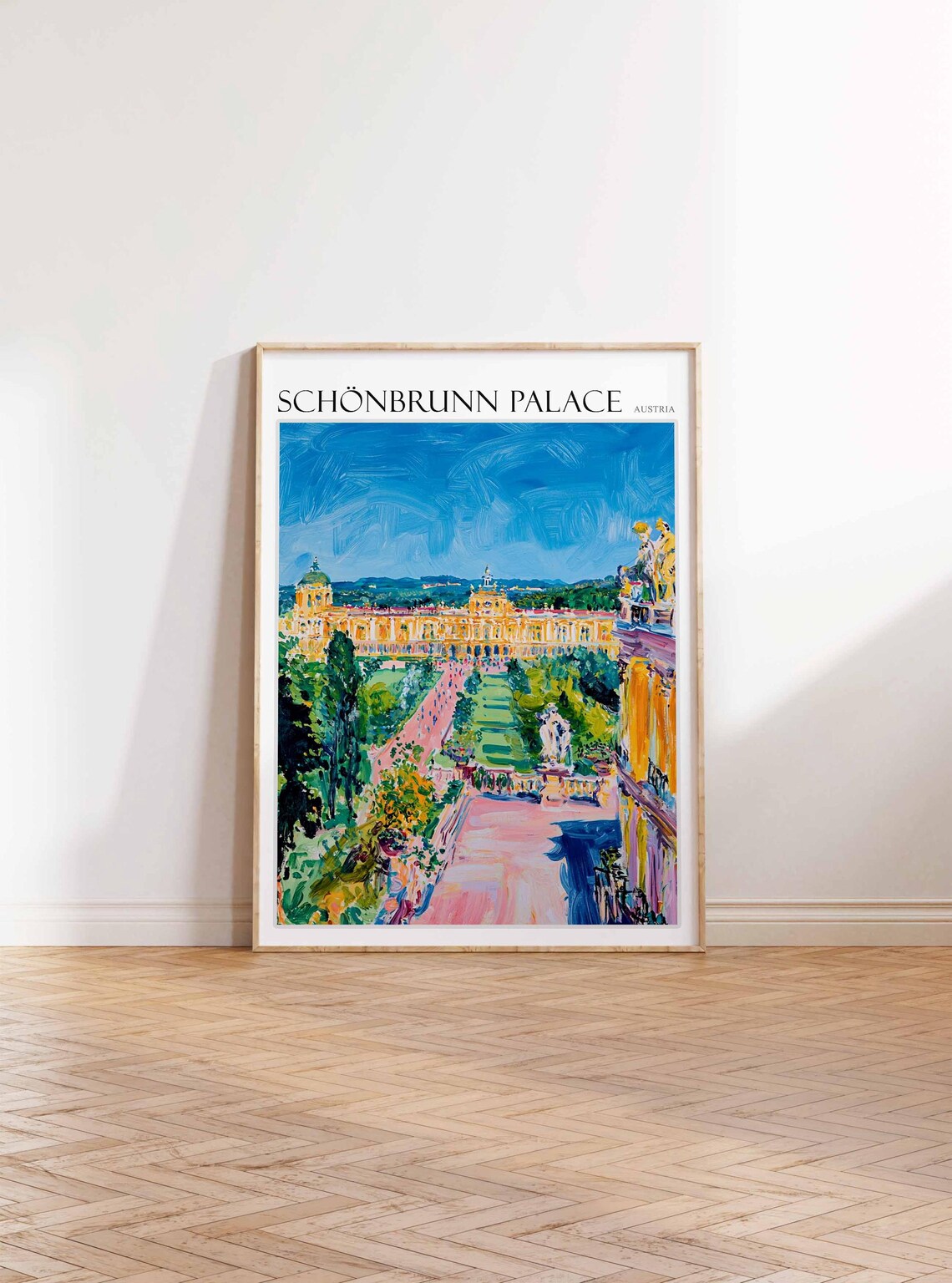 Schonbrunn Palace Vienna Gloriette Gardens Austria Travel Poster - Image 2
