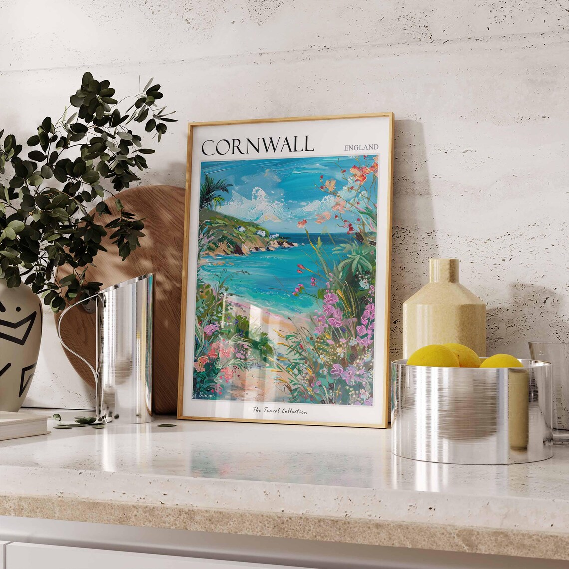 Cornwall Travel Poster, England Home Decor Print - Image 3