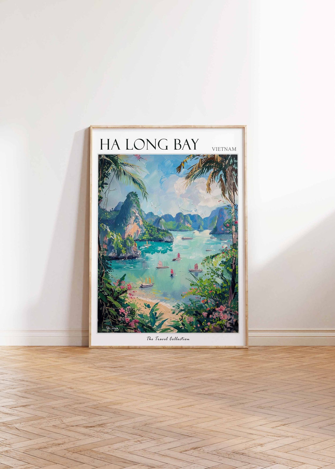 H Long Bay Poster Vietnam Travel Print Vietnamese Decor Asia Travel Poster Asian Wall Art H Long Bay Gift H Long Bay Travel Poster - Image 2
