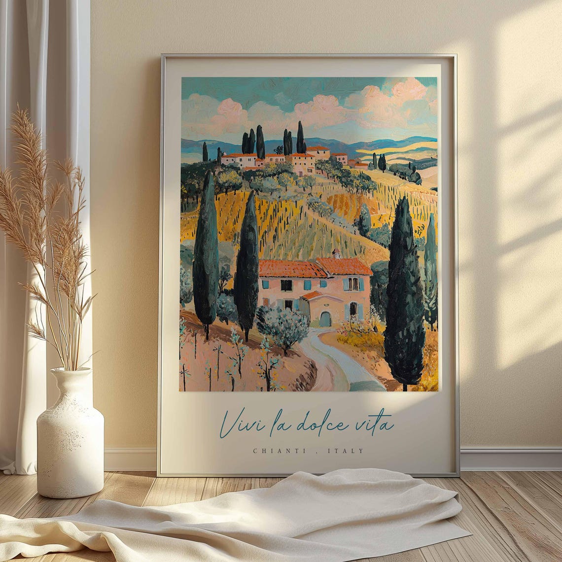 Chianti Poster Chianti Travel Print Chianti Travel Art Chianti Wall Art Italy Art Italy Travel Decor Italian Travel Gift - Image 2