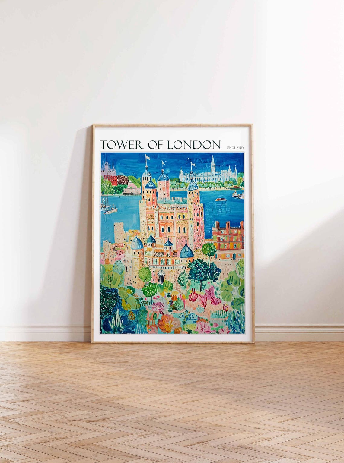 Tower Of London Poster Tower Of London Travel Print England Travel Art United Kingdom Wall Art England Travel England Gift - Image 2