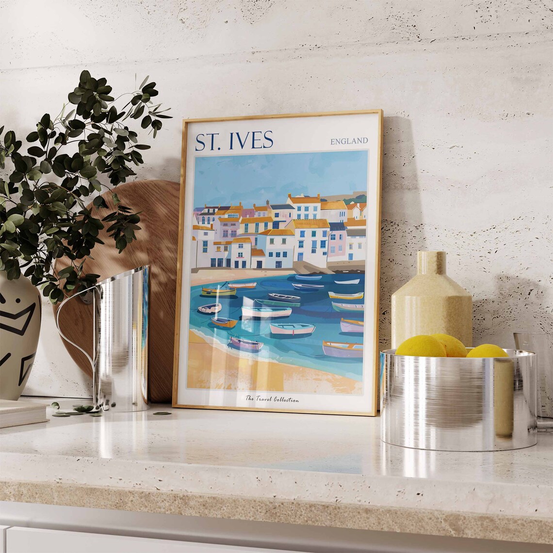 St Ives Travel Poster, Cornish Coastal Art Print - Image 2