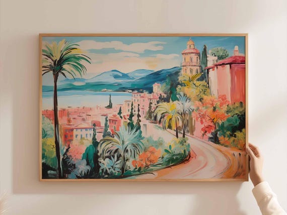 Colombia Travel Poster South America Landscape Art Print