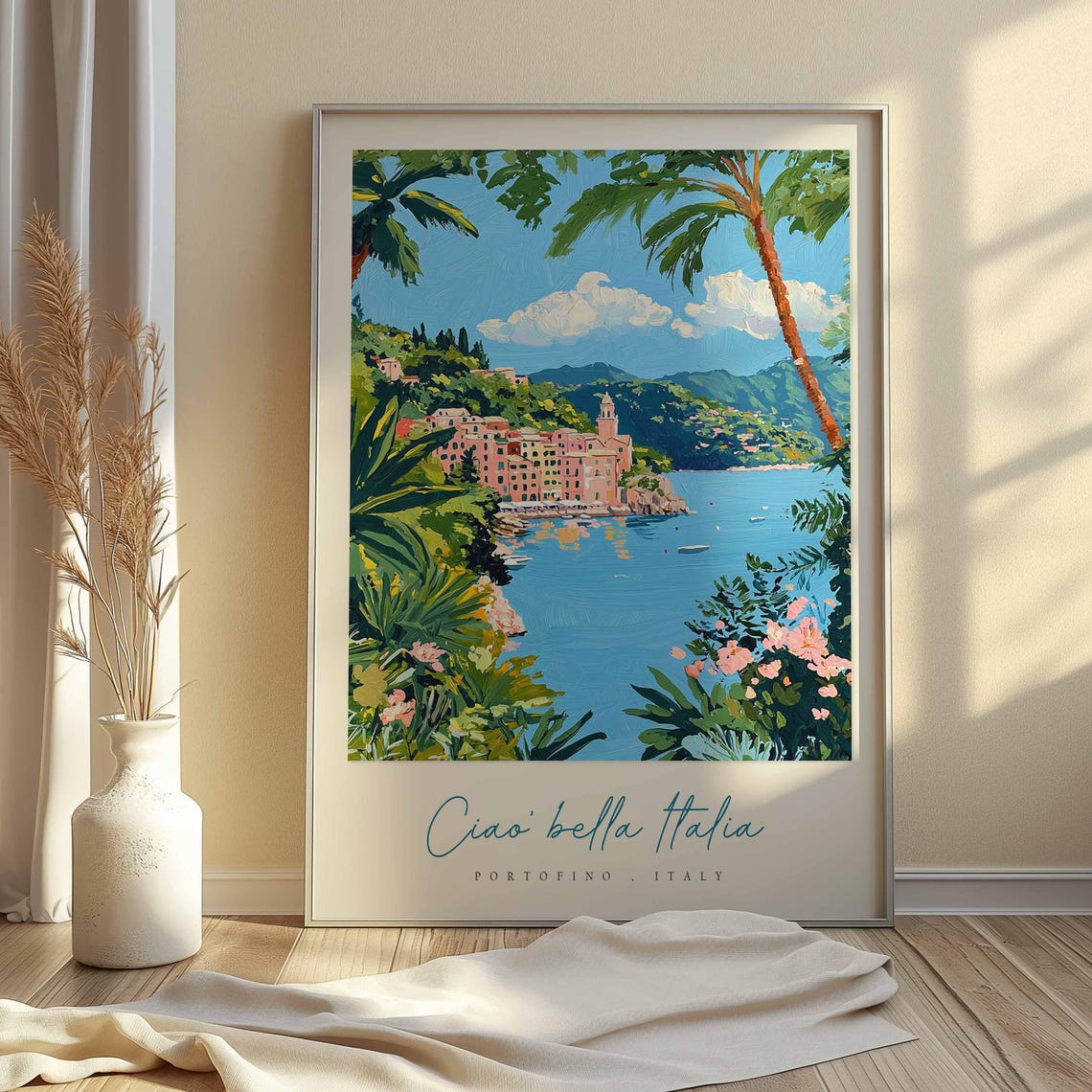Portofino Poster Italian Travel Print Portofino Travel Art Portofino Wall Art Italy Art Italy Travel Decor Italian Travel Gift - Image 2