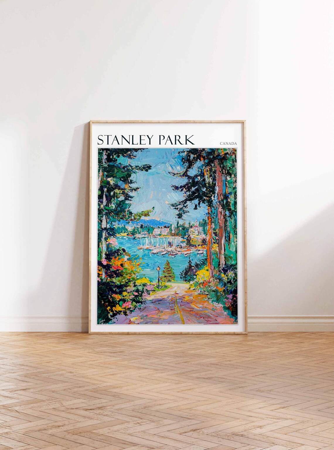 Stanley Park Travel Print, Canadian Botanical Decor - Image 2