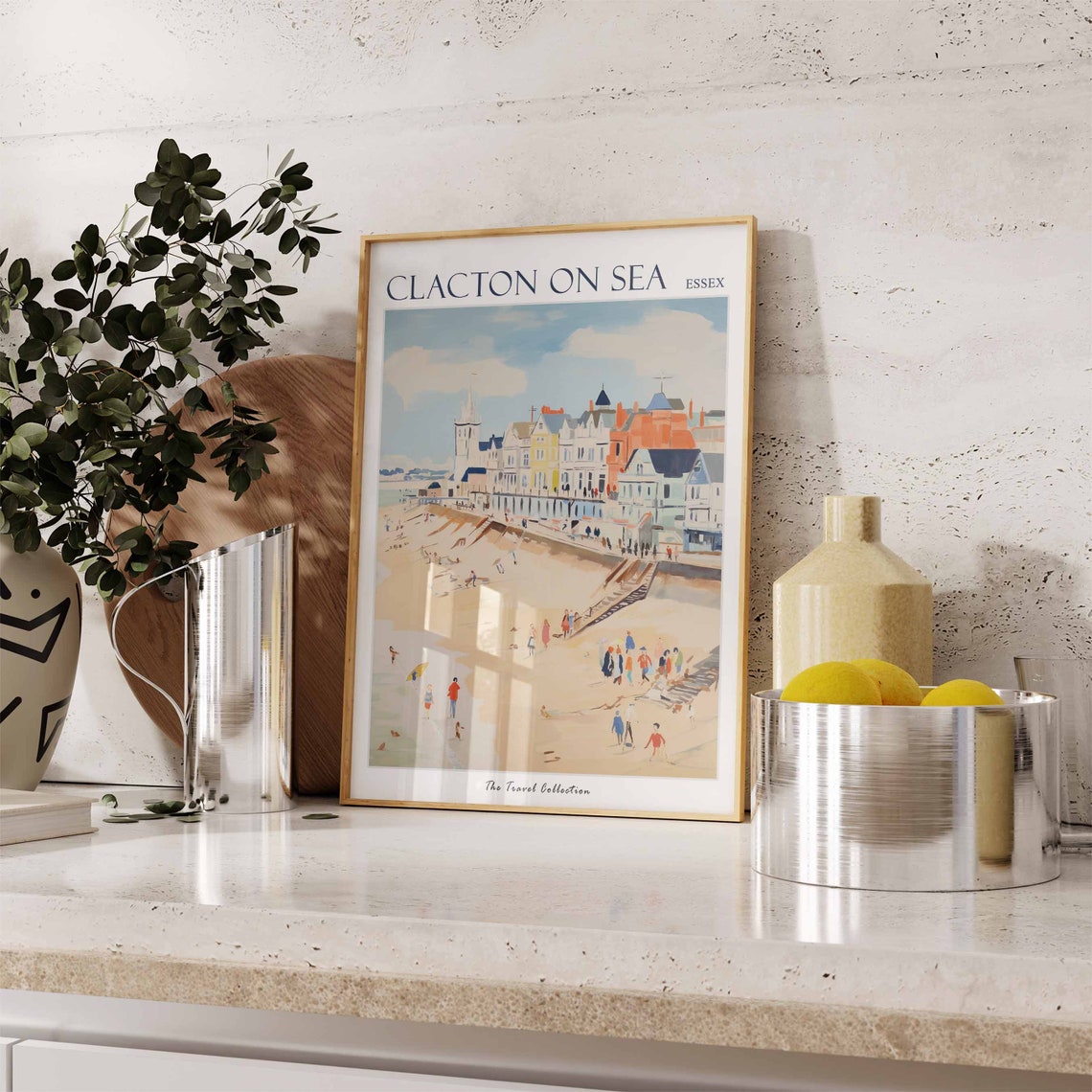 Clacton On Sea Poster Clacton On Sea Travel Print Essex Poster Clacton On Sea Travel Poster Beach Art Clacton On Sea Gift - Image 3