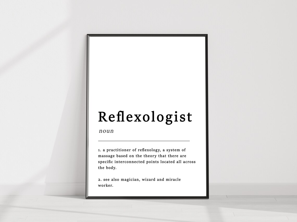 Reflexologist Quote Typography Art Print - Image 3