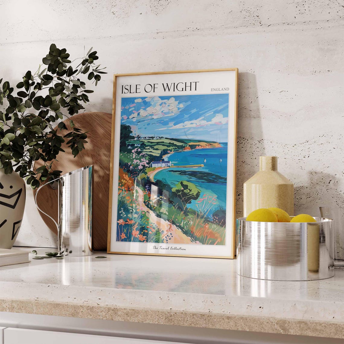 Isle Of Wight Poster Scotland Poster Isle Of Wight Travel Art Isle Of Wight Uk England Travel Beach House Decor - Image 3