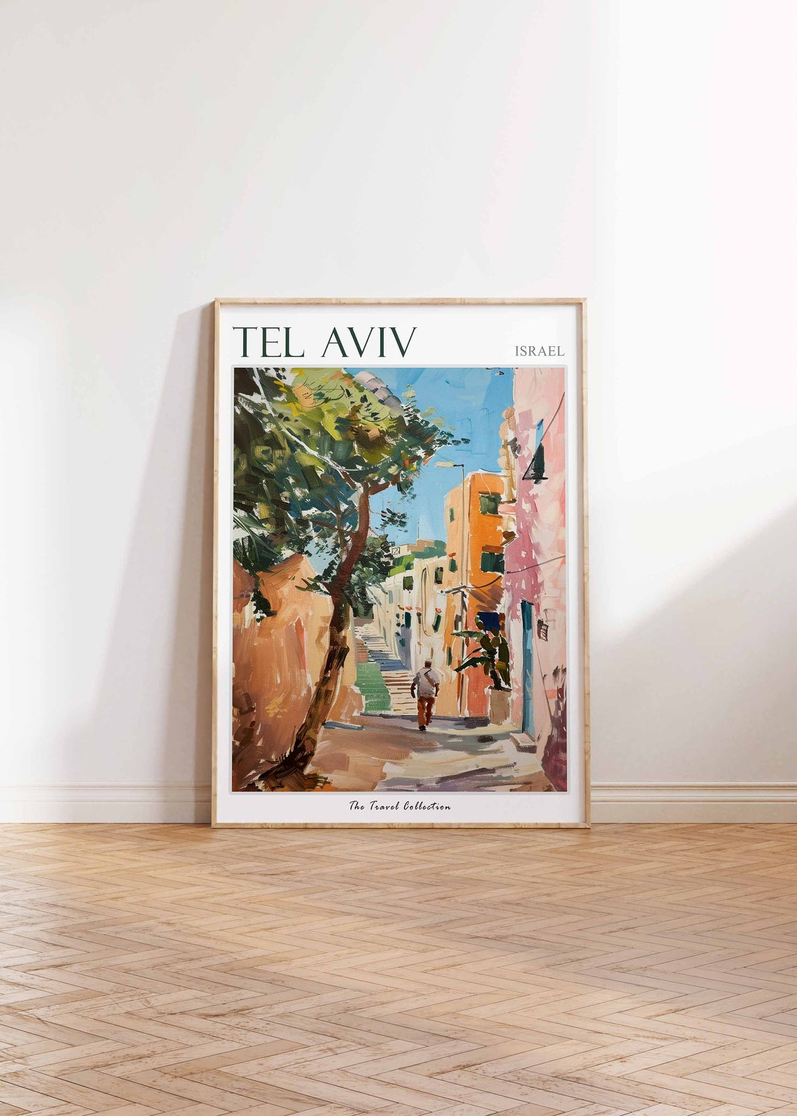 Tel Aviv Poster Tel Aviv Travel Print Israeli Decor Jewish Wall Art Israel Travel Poster Israel Gift Tel Aviv Art Jewish Gift - Image 3