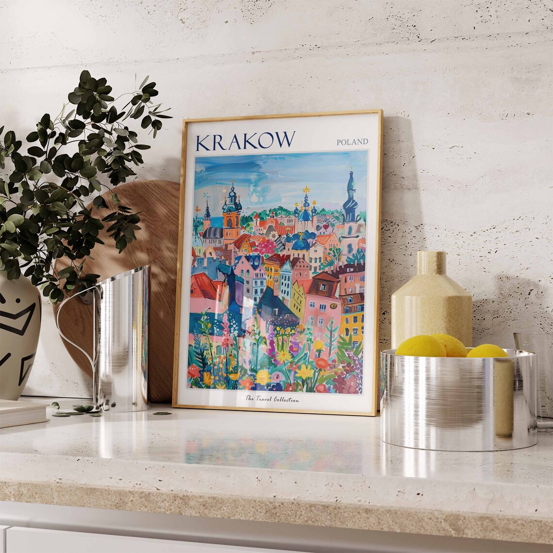 Krakow Travel Poster, Polish City Art Print - Image 3