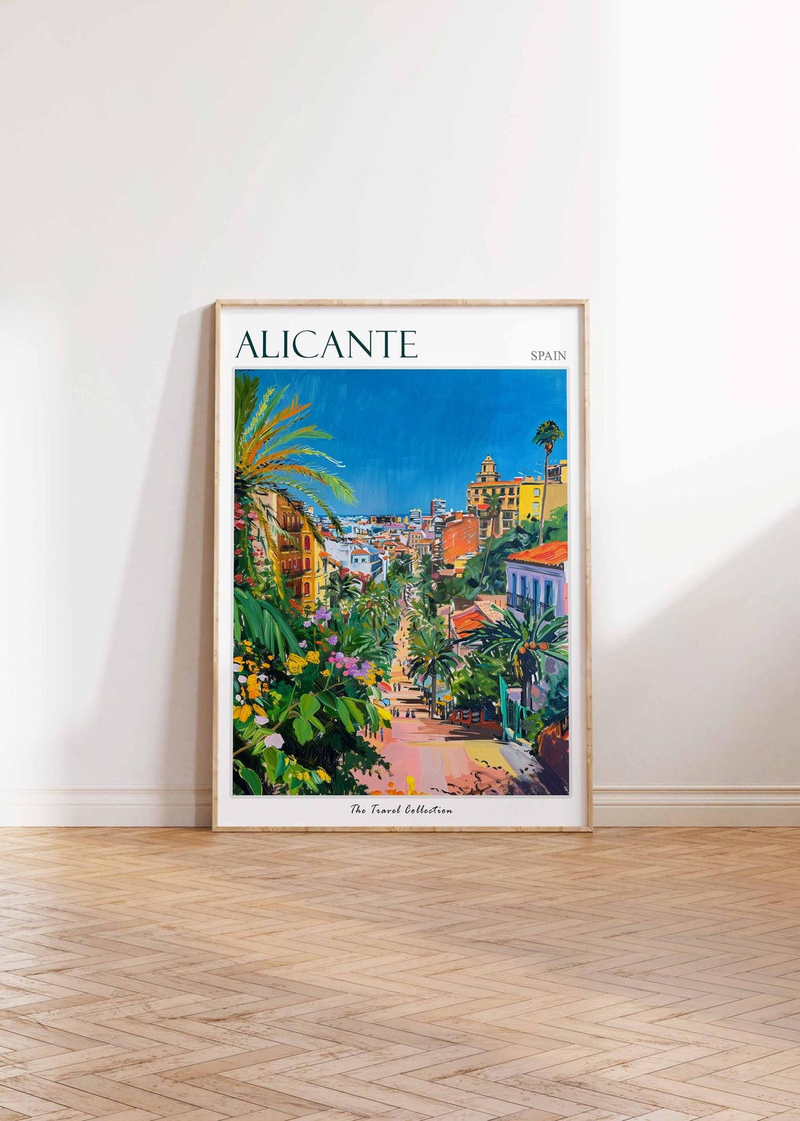 Alicante Poster Alicante Travel Print Spain Wall Art Spanish Travel Print Tropical Decor Alicante Gift Alicante Travel Poster - Image 2