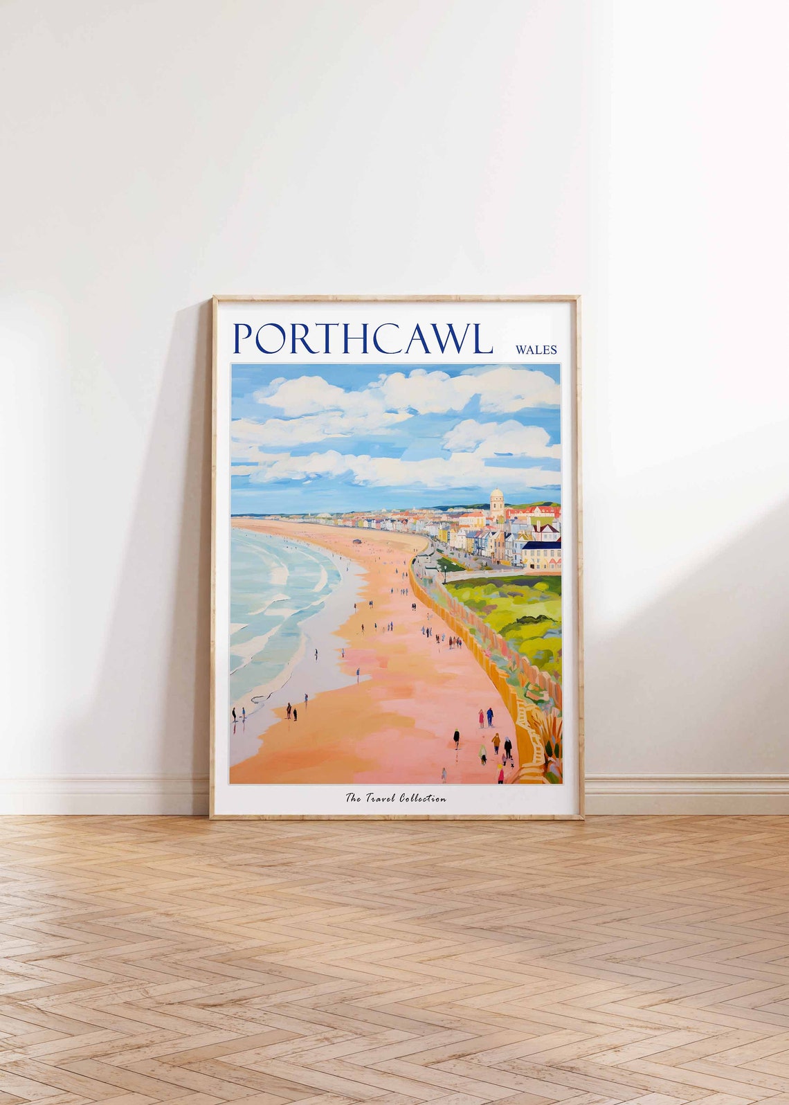 Porthcawl Poster Porthcawl Travel Print Wales Travel Poster Welsh Decor Tropical Decor Porthcawl Gift Porthcawl Travel Poster - Image 2