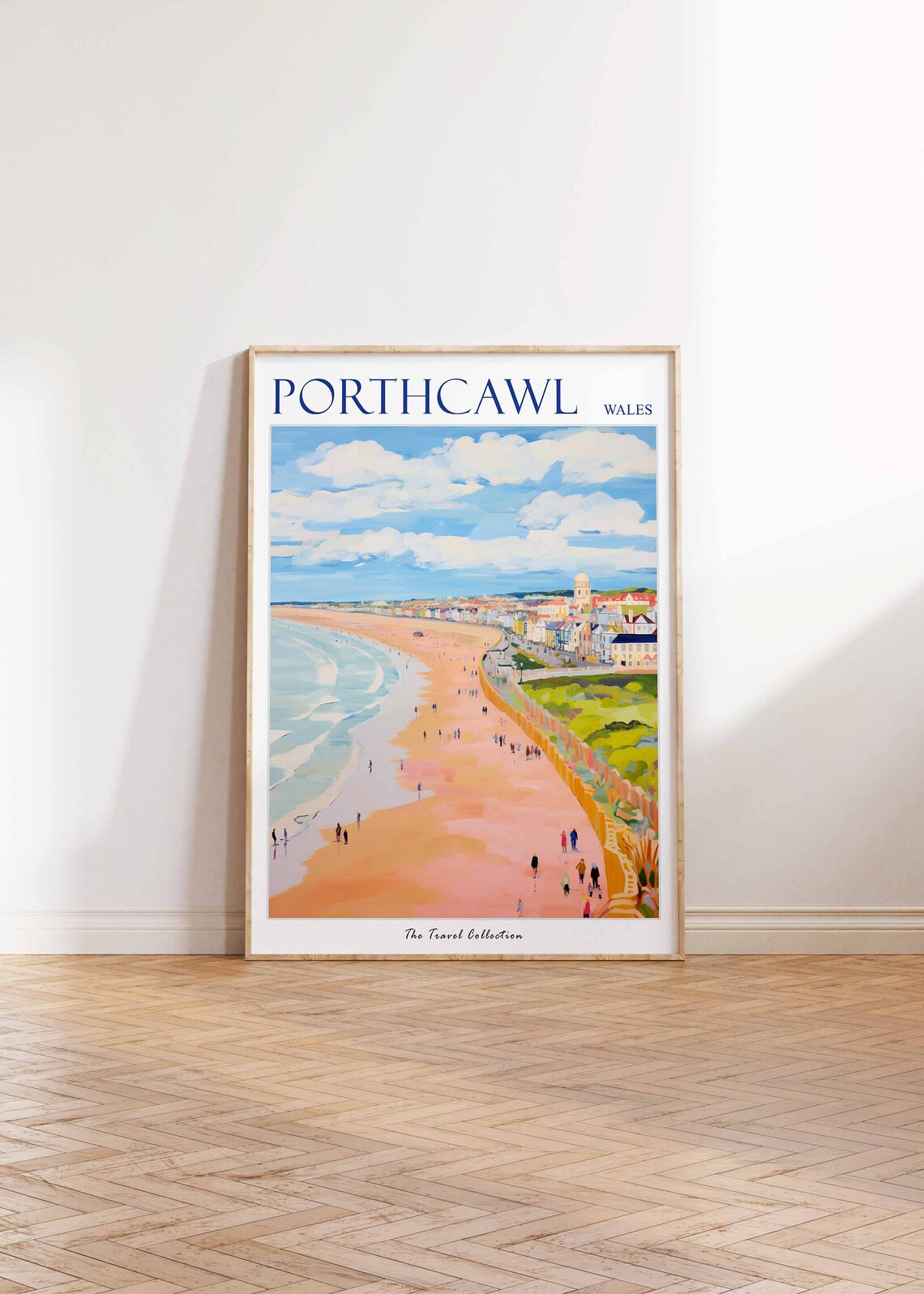 Porthcawl Wales Long Sandy Beach Promenade Summer Travel Poster - Image 2