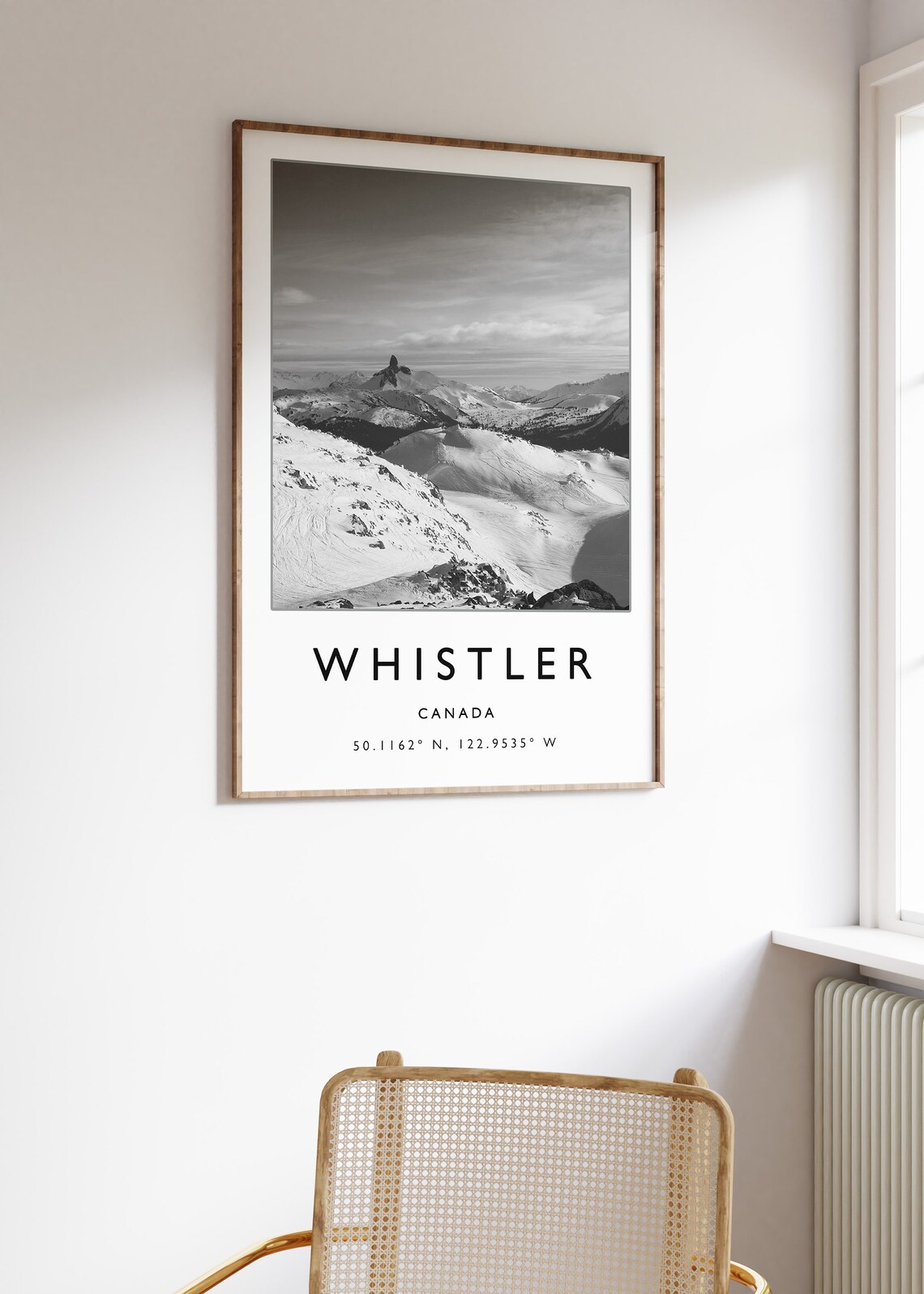 Whistler Canada Skiing Travel Poster, Winter Sport Art - Image 2