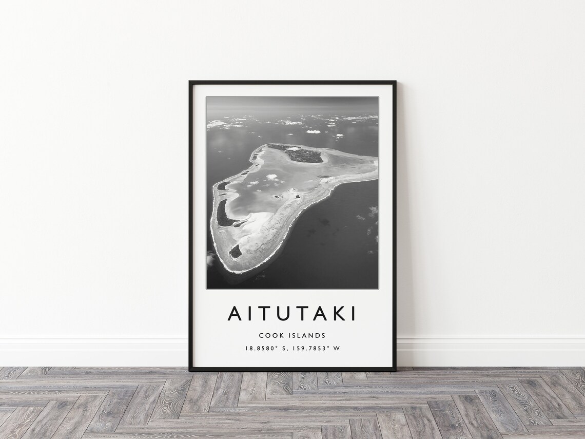 Aitutaki Travel Poster, Cook Islands Beach Art - Image 2