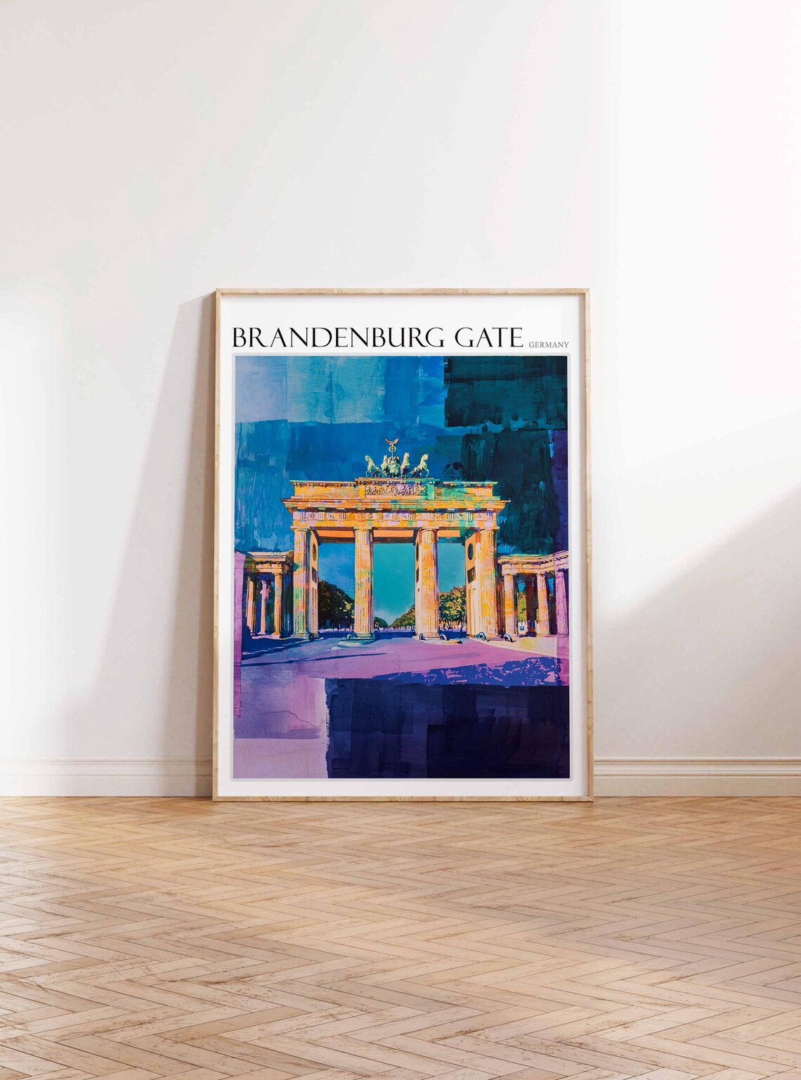 Brandenburg Gate Poster Germany Travel Print Europe Travel Poster European Wall Art Mountain Print Brandenburg Gate Wall Art - Image 3