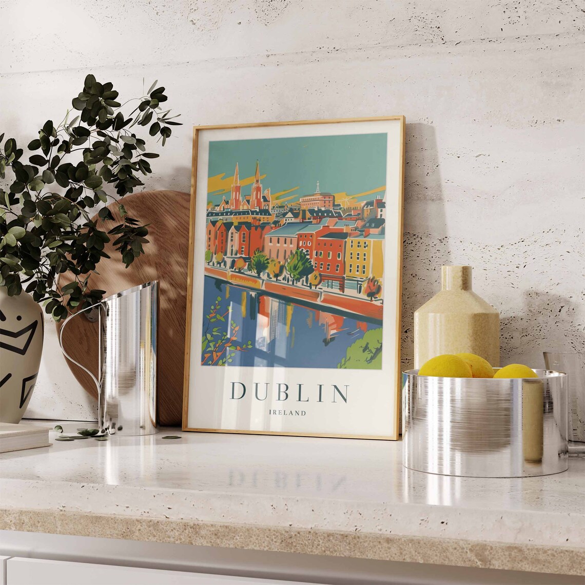 Dublin Travel Poster, Ireland City Art Print - Image 2
