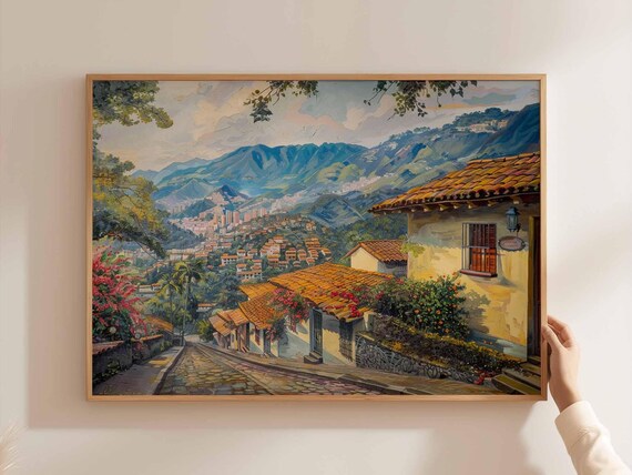 Bogota Poster Colombia Travel Print Colombian Wall Art South America Decor Latin