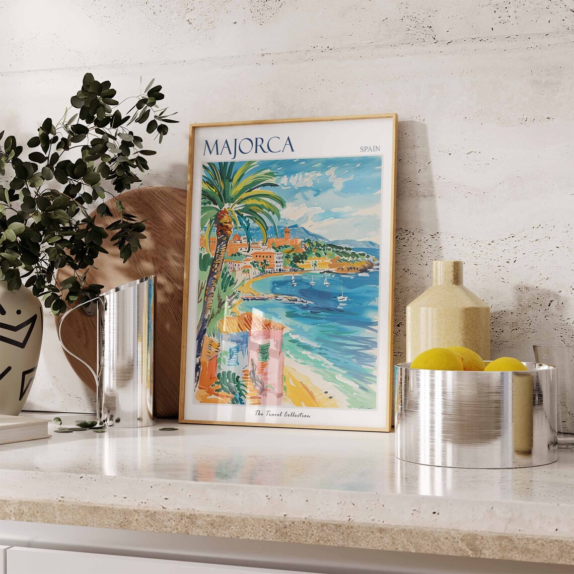 Majorca Travel Poster, Tropical Beach Art Print - Image 2