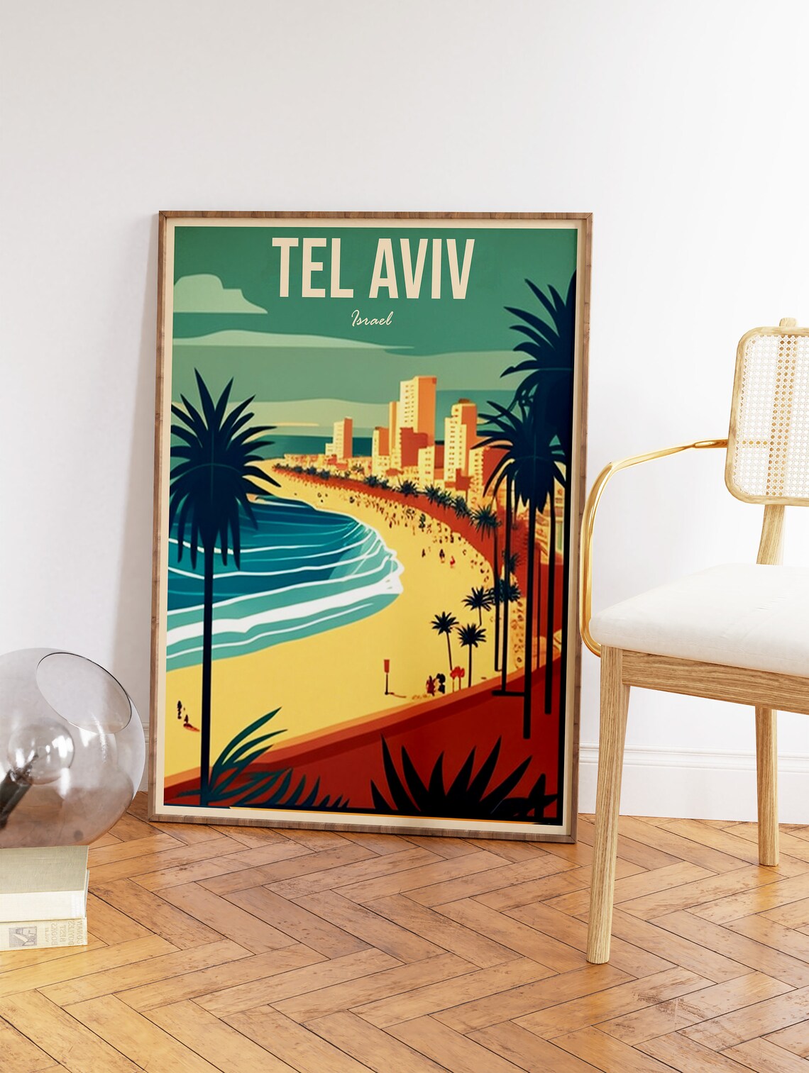 Tel Aviv Vintage Travel Poster, Israel Wall Art - Image 2