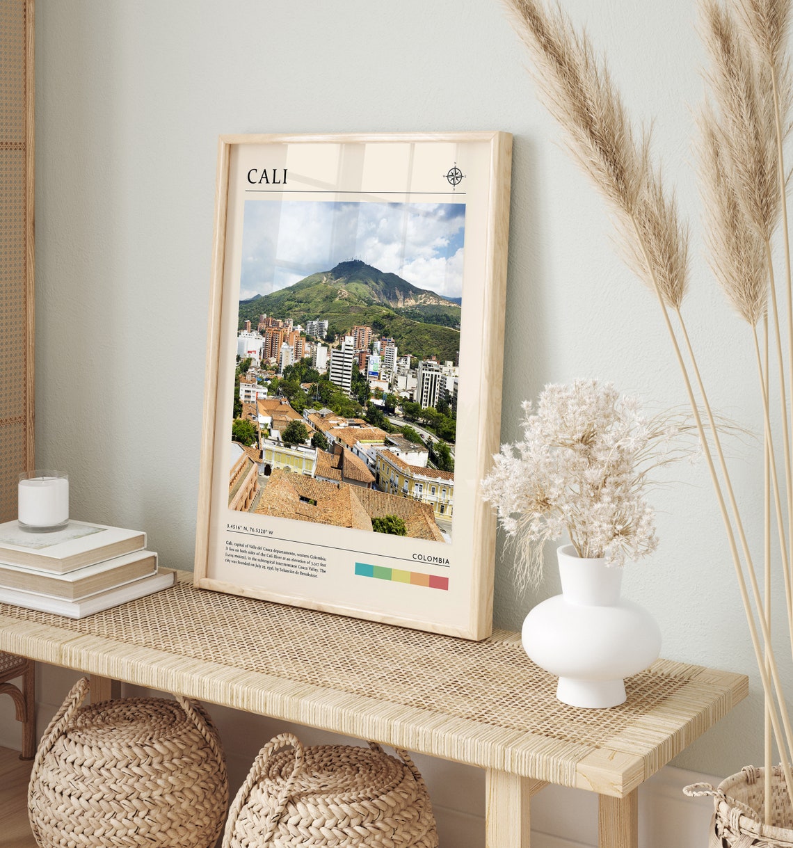 Cali Travel Print Cali Colombia Travel Poster Colombia Travel Print Travel Art Travel Poster Travel Gift A1a2a3a4 - Image 2