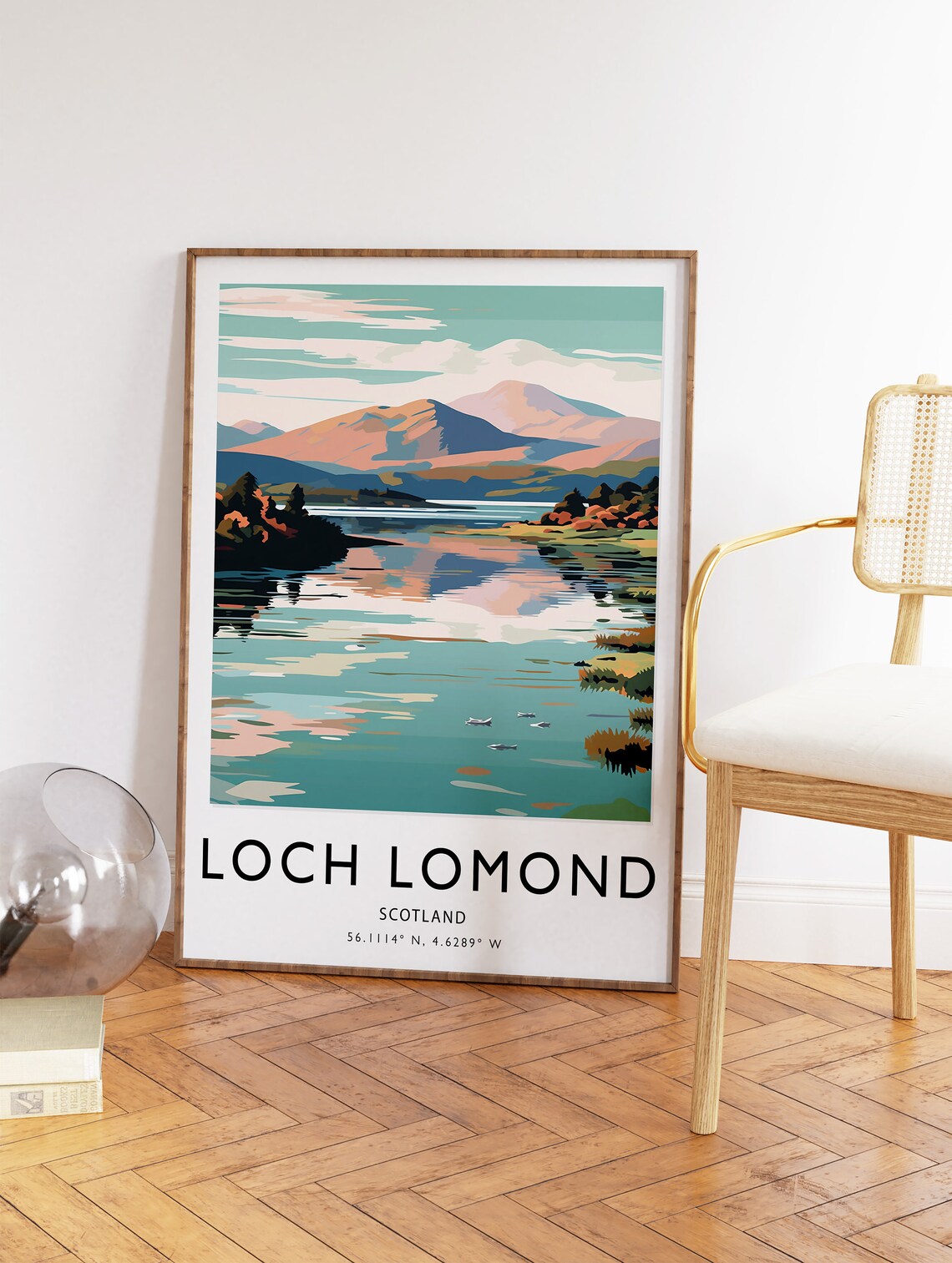 Loch Lomond Travel Poster, Scotland Travel Art - Image 2