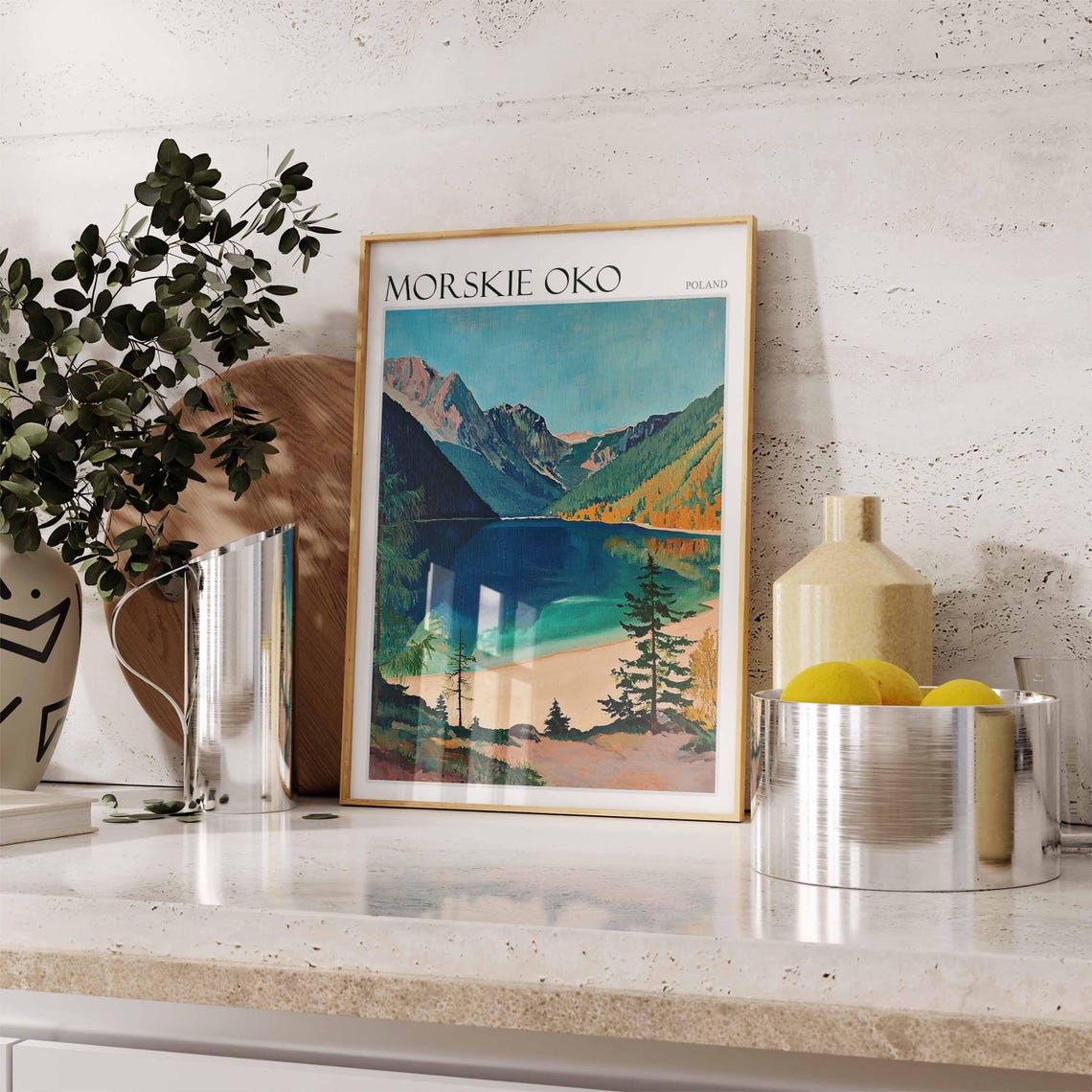 Morskie Oko Poster Morskie Oko Travel Print Poland Wall Art Poland Travel Print European Decor City Print Poland Gift - Image 2